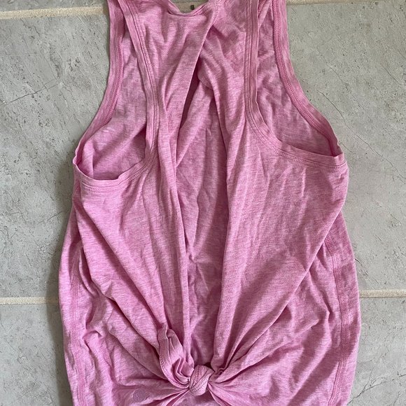 Lululemon All Tied Up Tank Size 2 Heather Pink - Picture 1 of 4